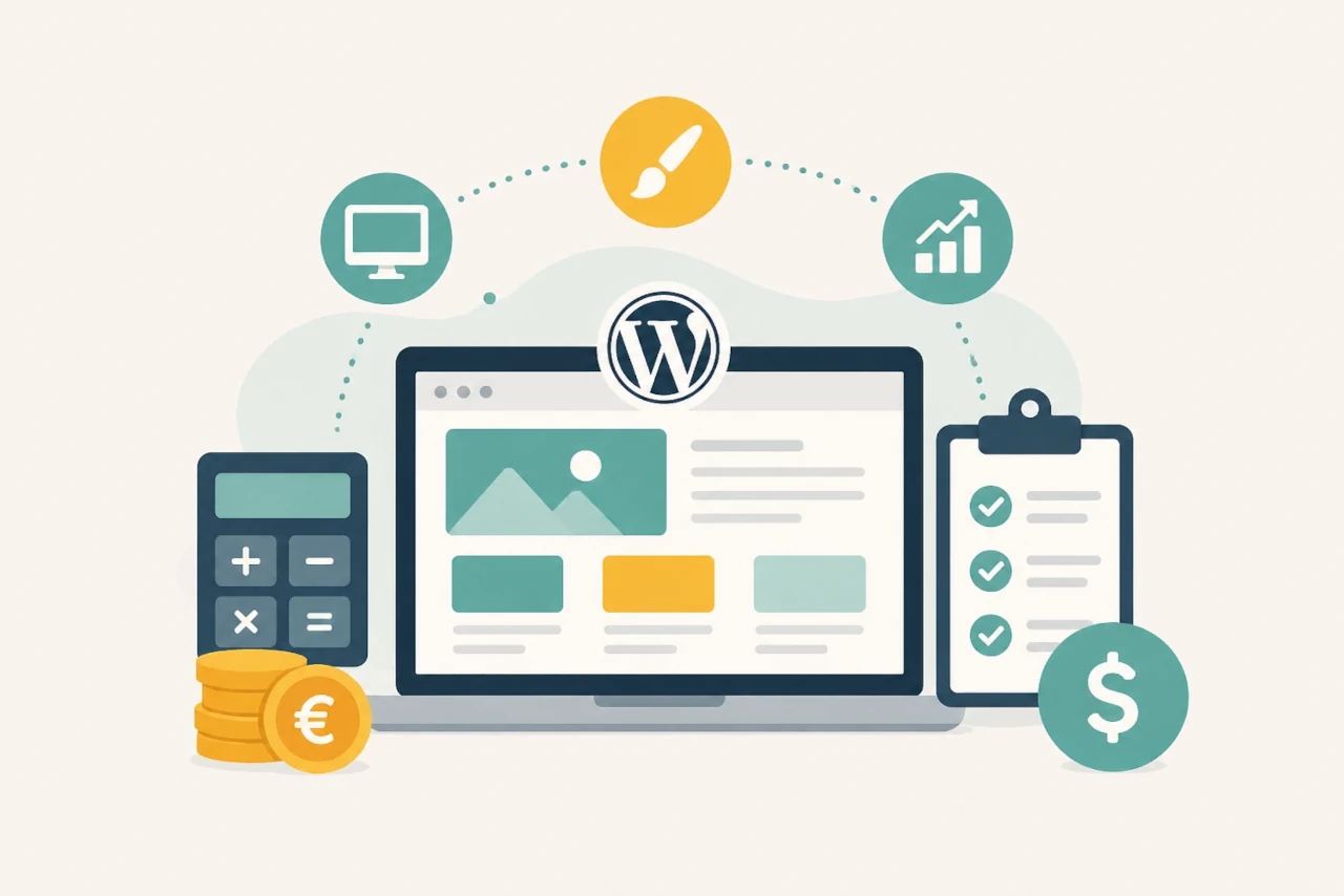 Цена за изработка на WordPress сайт през 2026 с фактори и оптимизация